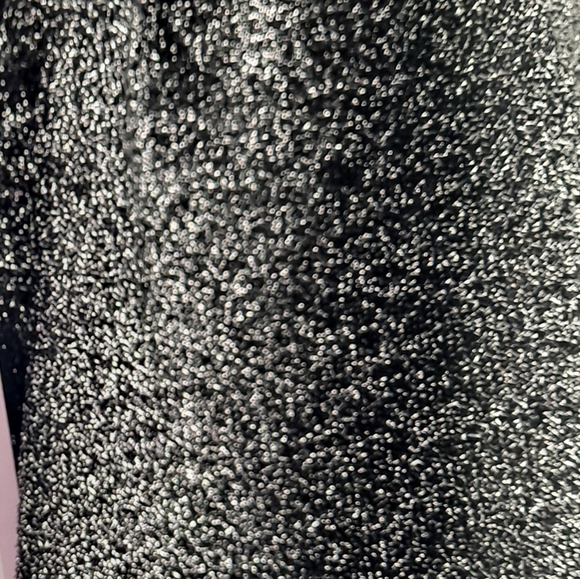 New! Sparkly Black/Silver Lurex Crop Top Wild Fable 4X NWT - Picture 3 of 9